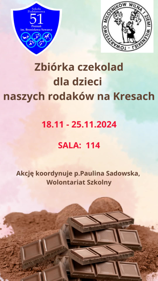 zbiorka czekolad